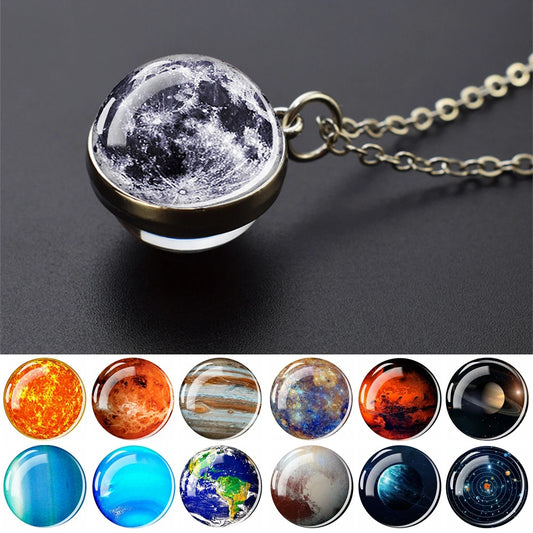 LuxeChic®Solar System Universe Necklaces Women Men Jewelry