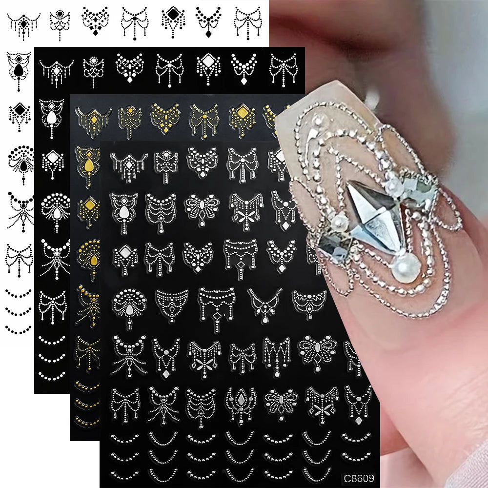 LuxeChic®- Viral TikTok letter Nail Stickers